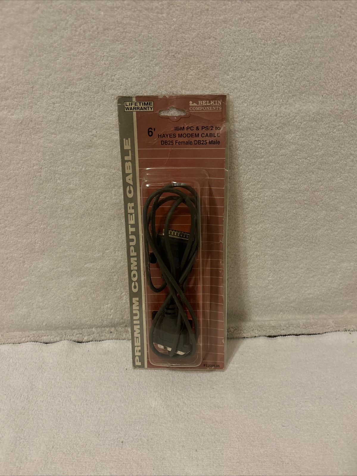 VTG Belkin Premium Cable HAYES MODEM DB25 Female DB25 Male NEW SEALED 
