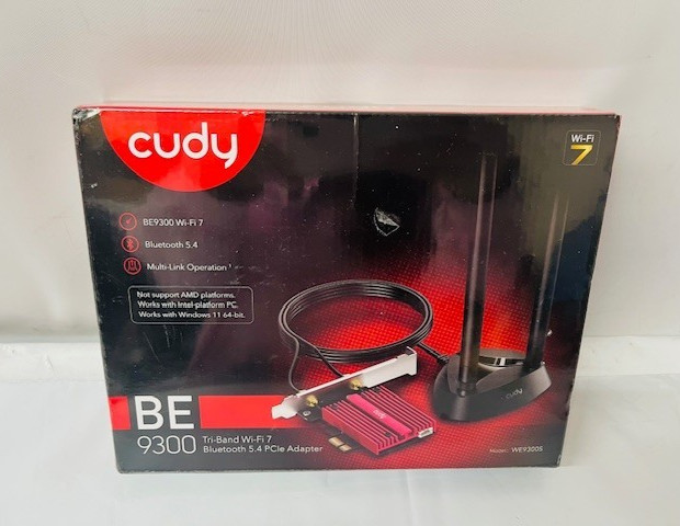Cudy BE9300 Wi-Fi 7 Bluetooth 5.4 PCI-E Adapter WE9300S- NEW/SEALED