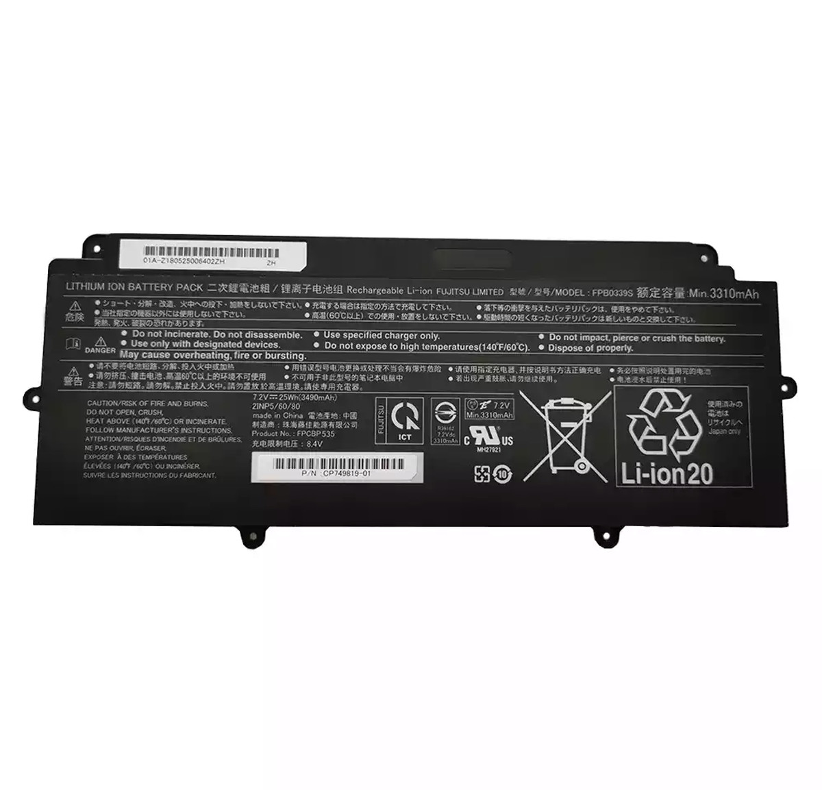 Genuine Battery FPB0339S FPB0340S For Fujitsu LifeBook E548 E558 U939 U9310 U938