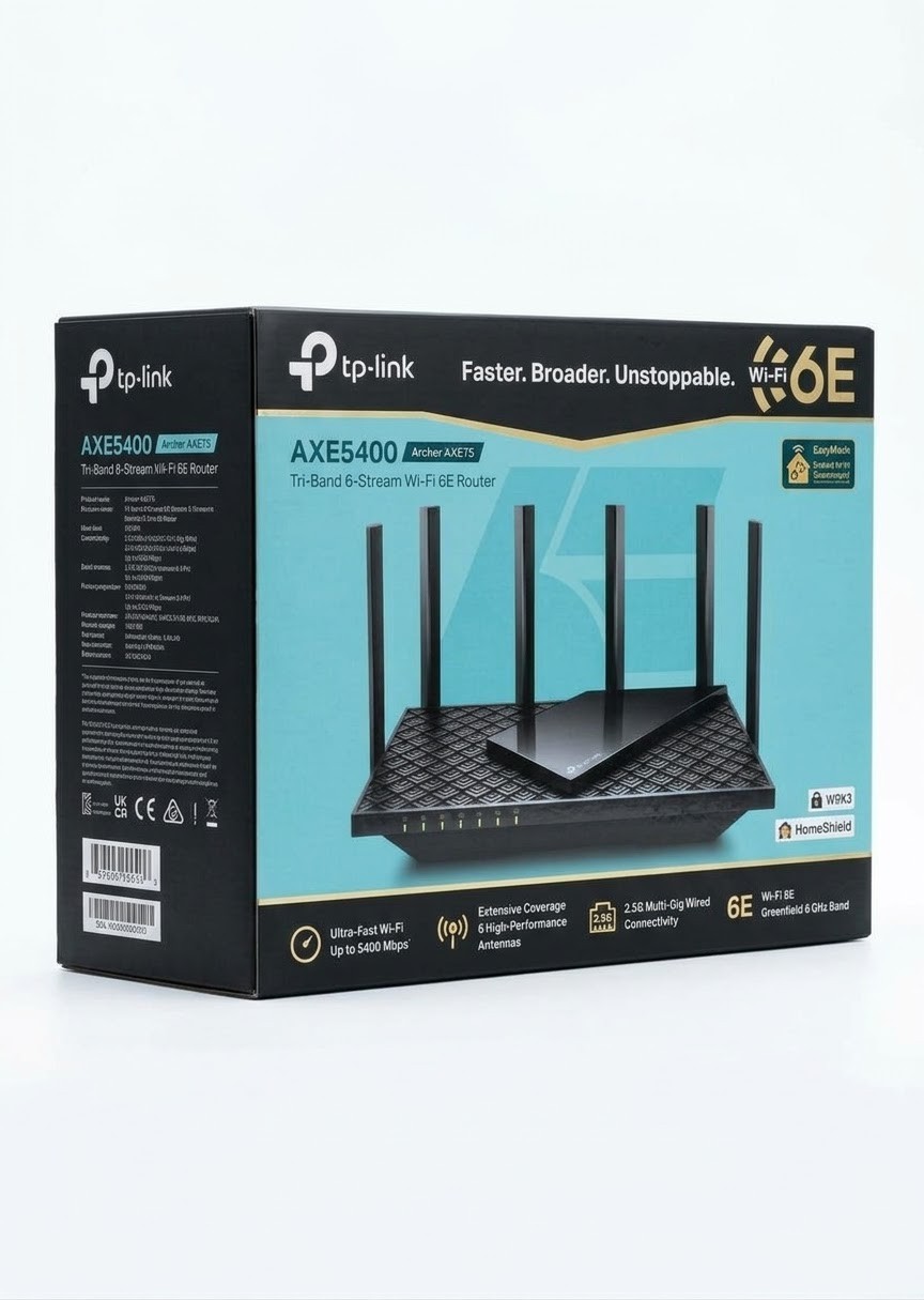 TP-Link AXE5400 Archer AXE75 Tri-Band Wi-Fi 6E Gigabit Router