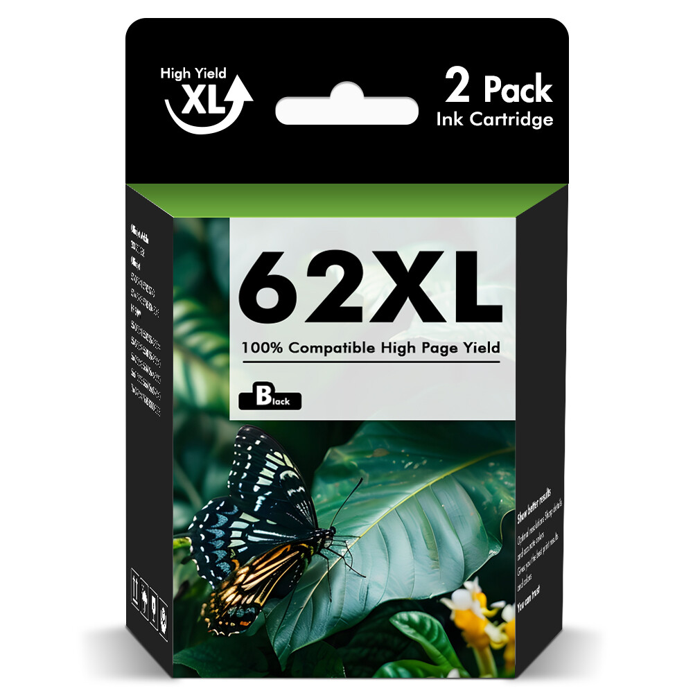 62 XL XXL Ink Cartridge 62 Ink for HP 62XL Envy 7645 7640 5540 5660 5740 Printer