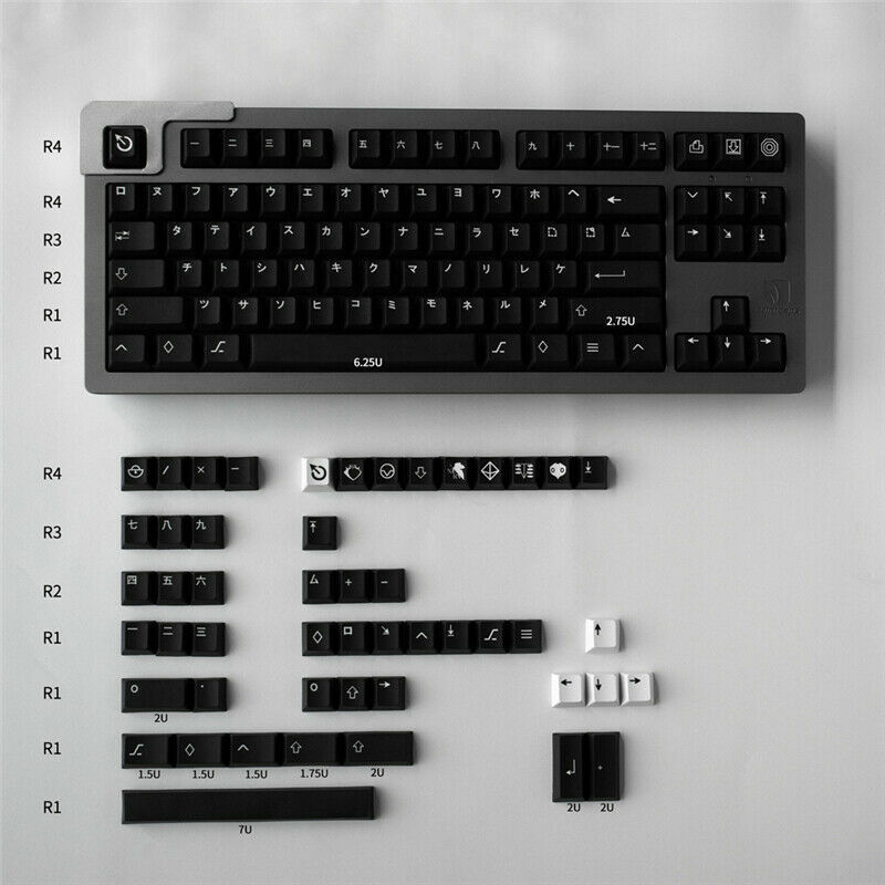 WoB KATAKANA Thme Keycap 137PCS/SET  For MX 104 108 87 64 68 980 GMY Copy Ver.