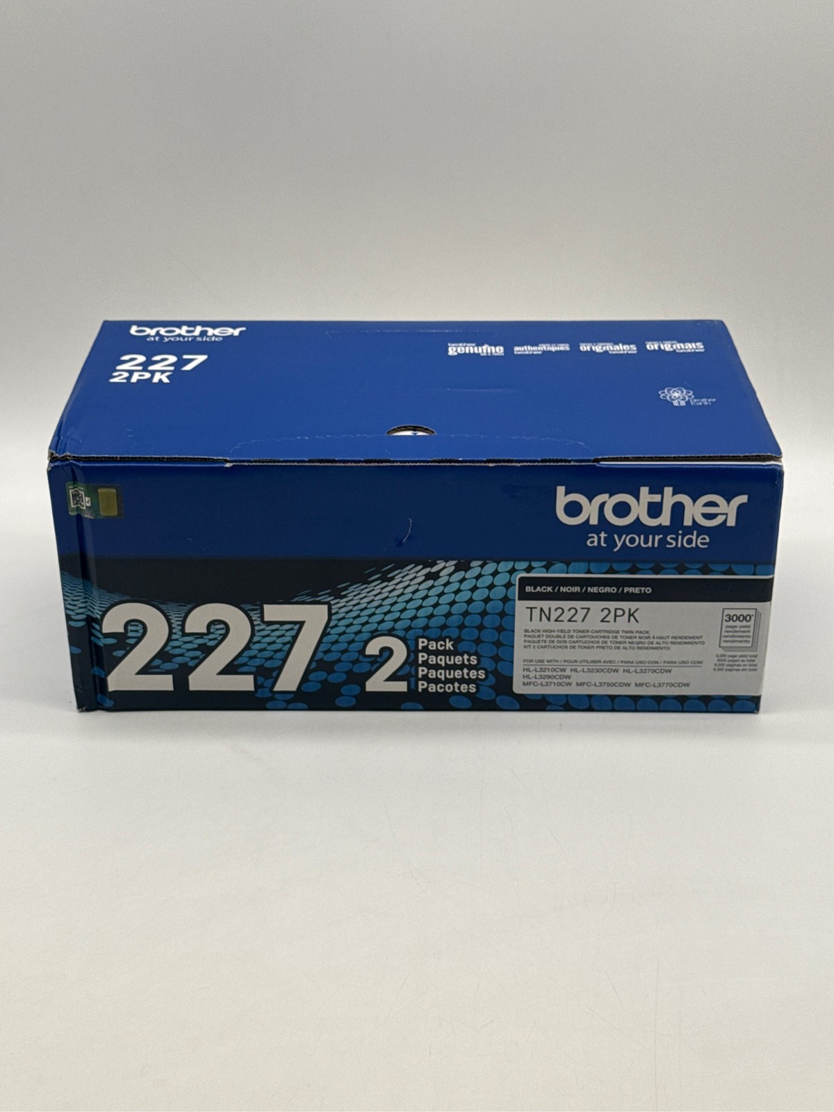 Brother TN227 High-Yield Toner Cartridge (2pk) - Black