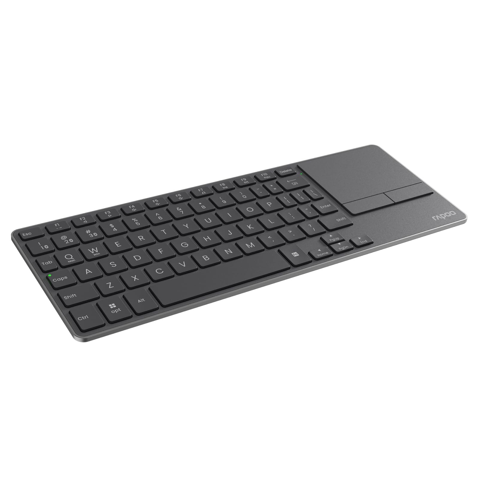 Black Portable Wireless Keyboard Touchpad Multi-Device HTPC PC TV Mac