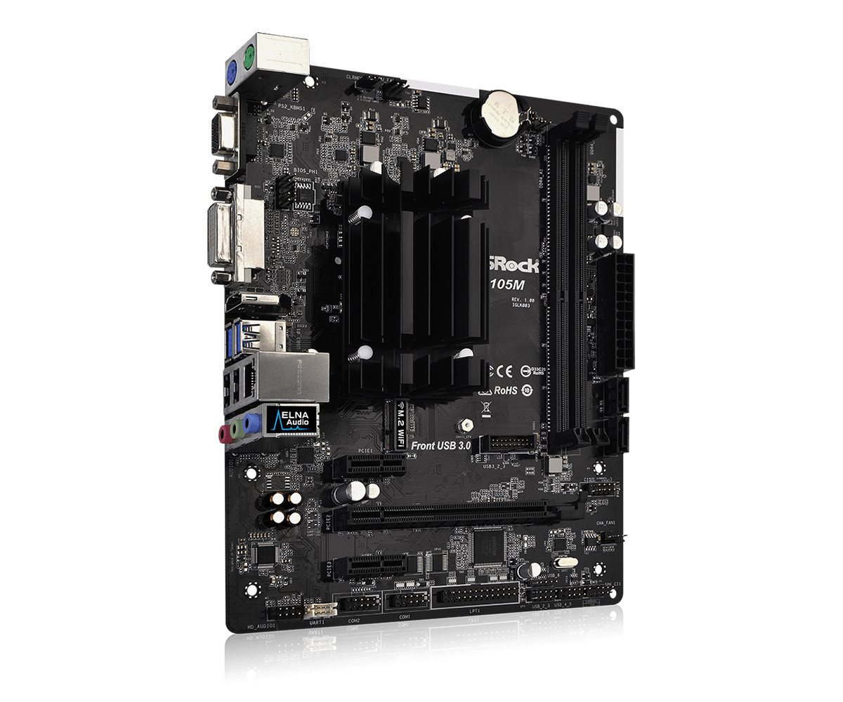 For ASROCK J4105M Motherboard J4105 2*DDR4 8G DVI+HDMI MATX Tested ok