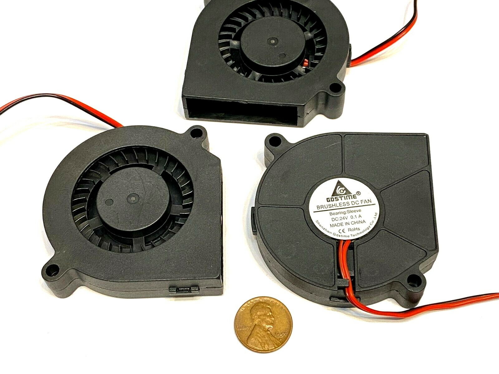 3 Pieces 60mm 24v fan Brushless Centrifugal Blower 6015 3d printer Gdstime C44