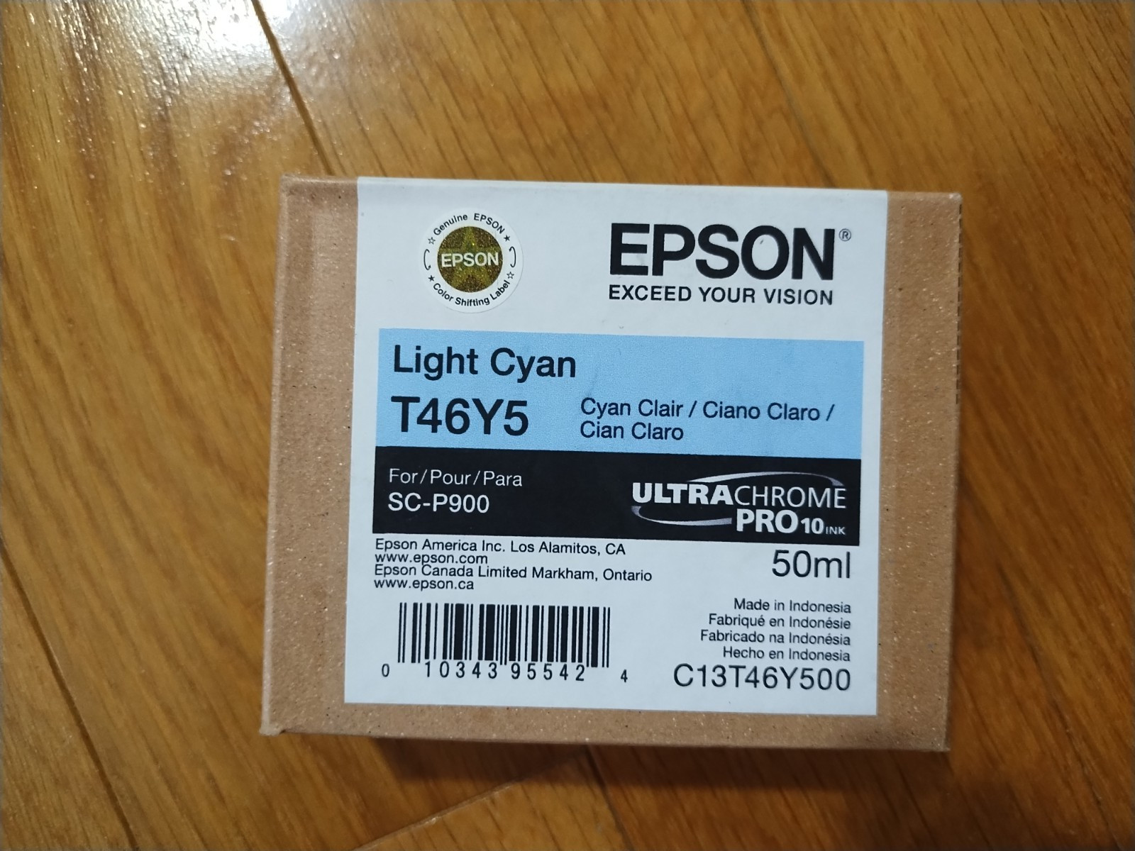 2025 GENUINE EPSON LIGHT CYAN T46Y5 INK SURECOLOR SC-P900 FACTORY SEALED 50ml