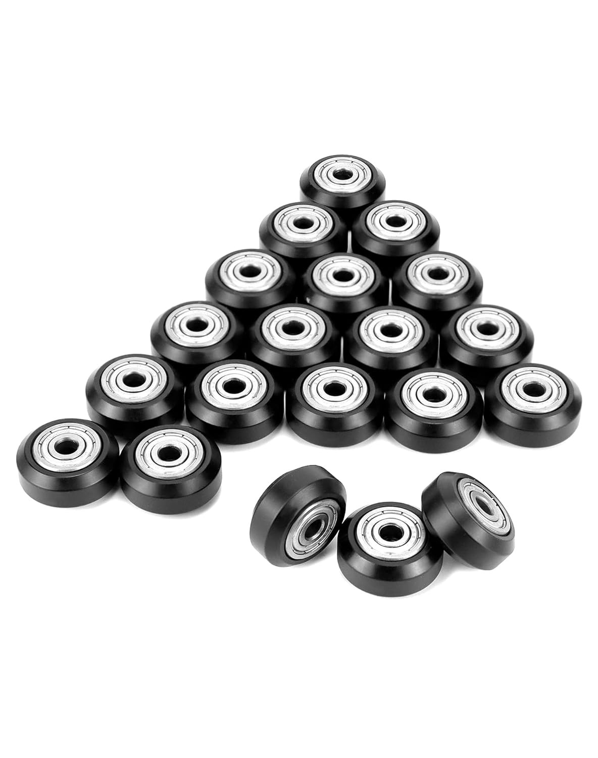 3D Printer POM Roller, 20 Pcs High Speed Gantry Wheels, Bearing Wheel, POM Pu...