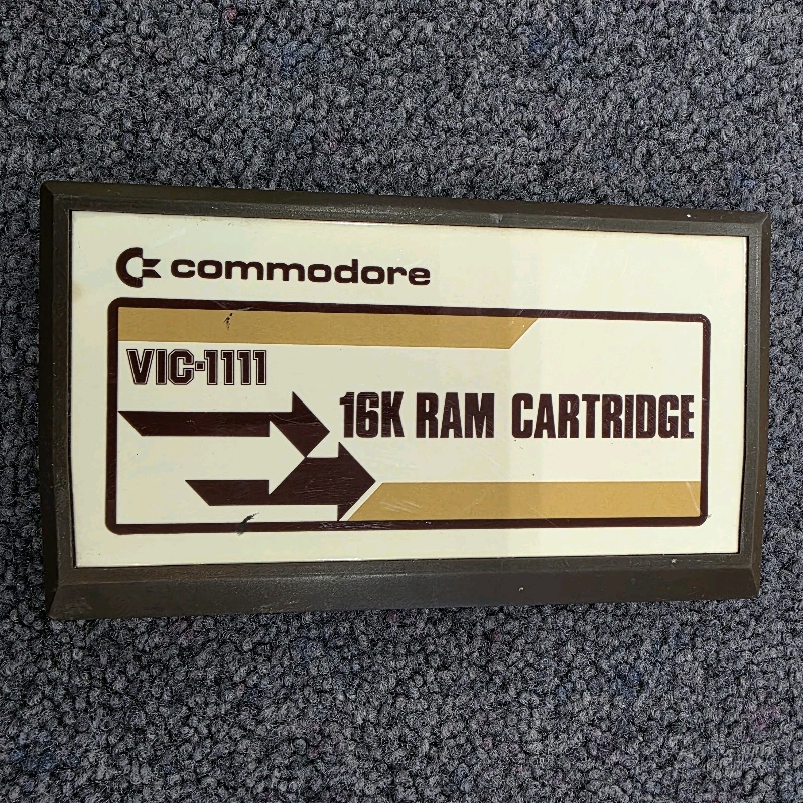 Commodore 16K RAM Expansion Cartridge VIC-1111 Vintage Untested