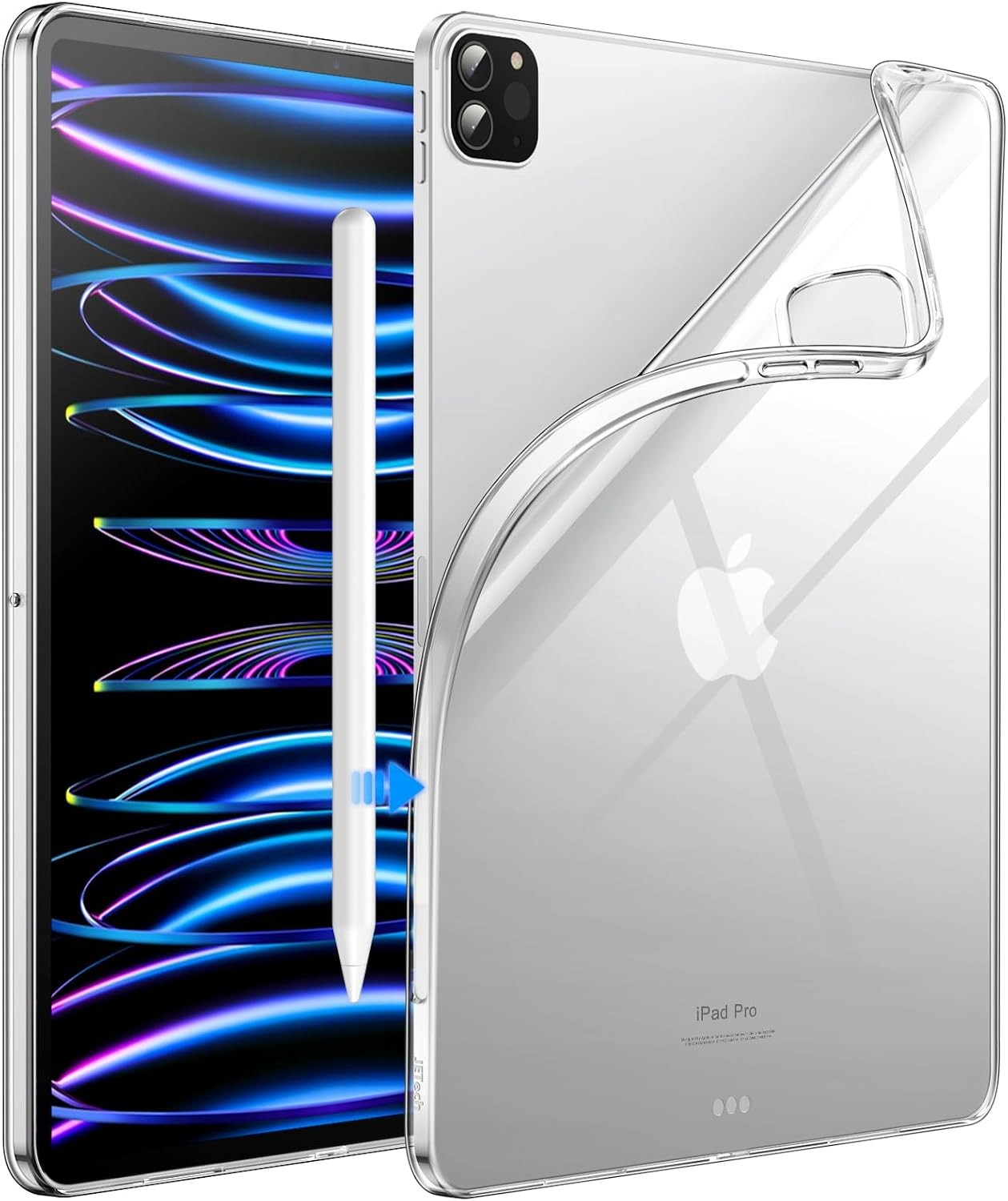 Clear Soft TPU Case for iPad Pro 11" (2022/2021/2020), Slim Shockproof Design