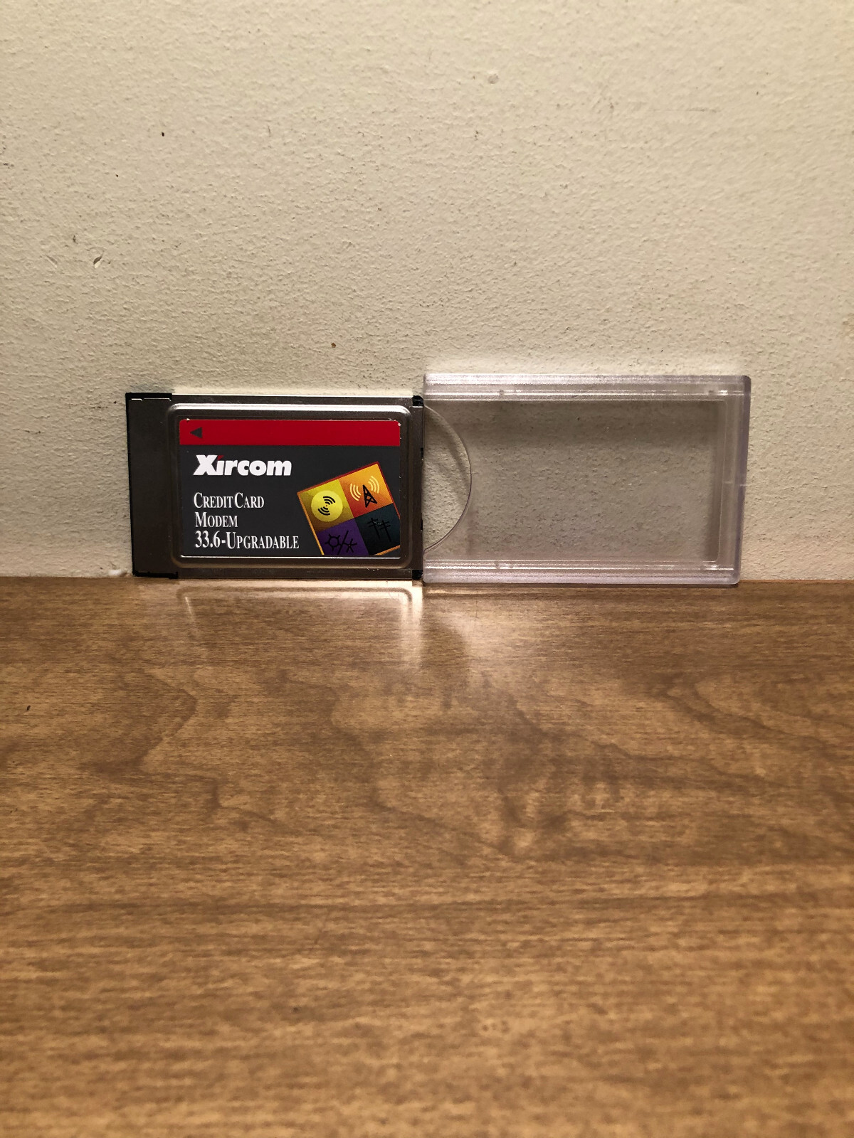 Xircom Credit Card Modem 33.6 Upgradable for Vintage Laptops (CM33U) W/ Case