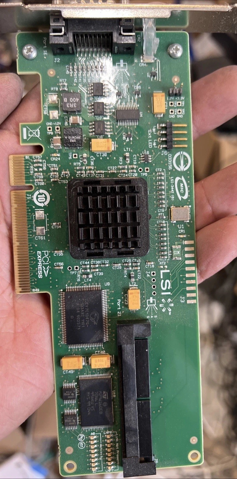 GENUINE HP LSI LOGIC SAS3442E-HP 3Gb/s PCI-E SAS HBA CARD 416155-001 FREE S/H