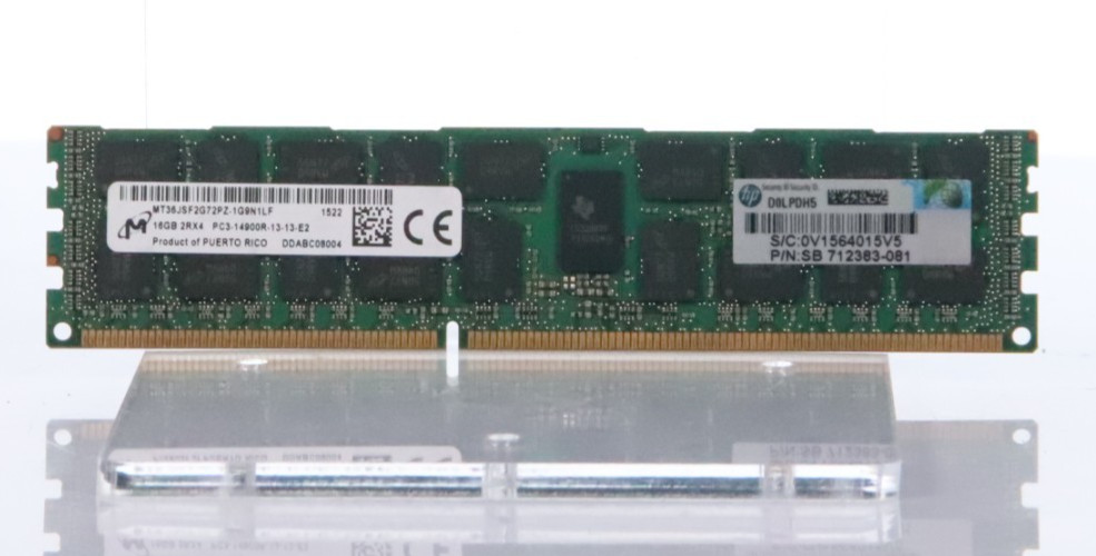 Micron 16GB 2Rx4 PC3-14900R 18866 ECC DDR3 RAM Crucial MT36JSF2G72PZ-1G9