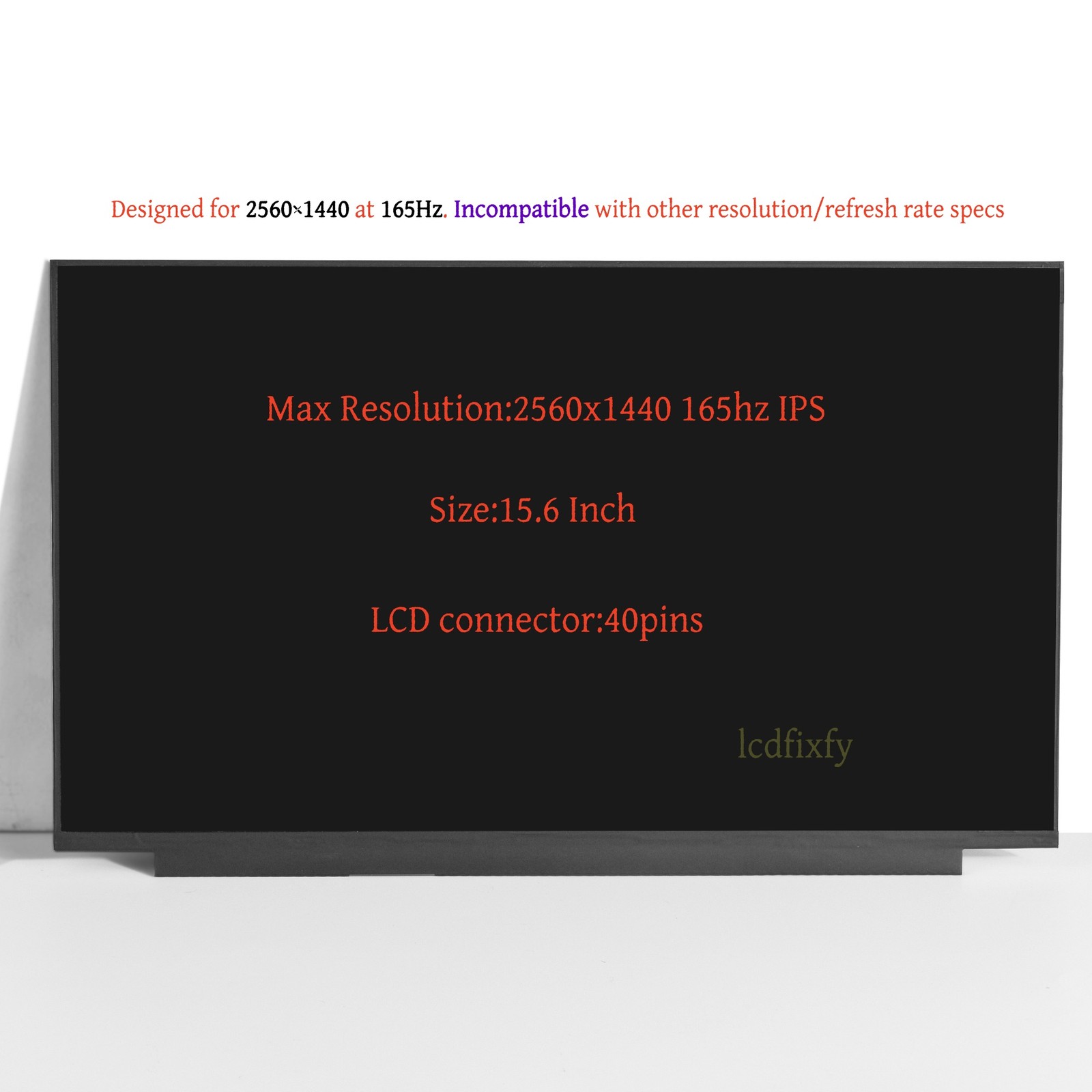 For MSI VECTOR GP66 HX 12UGS 40 Pins QHD Screen Replacement LCD Display