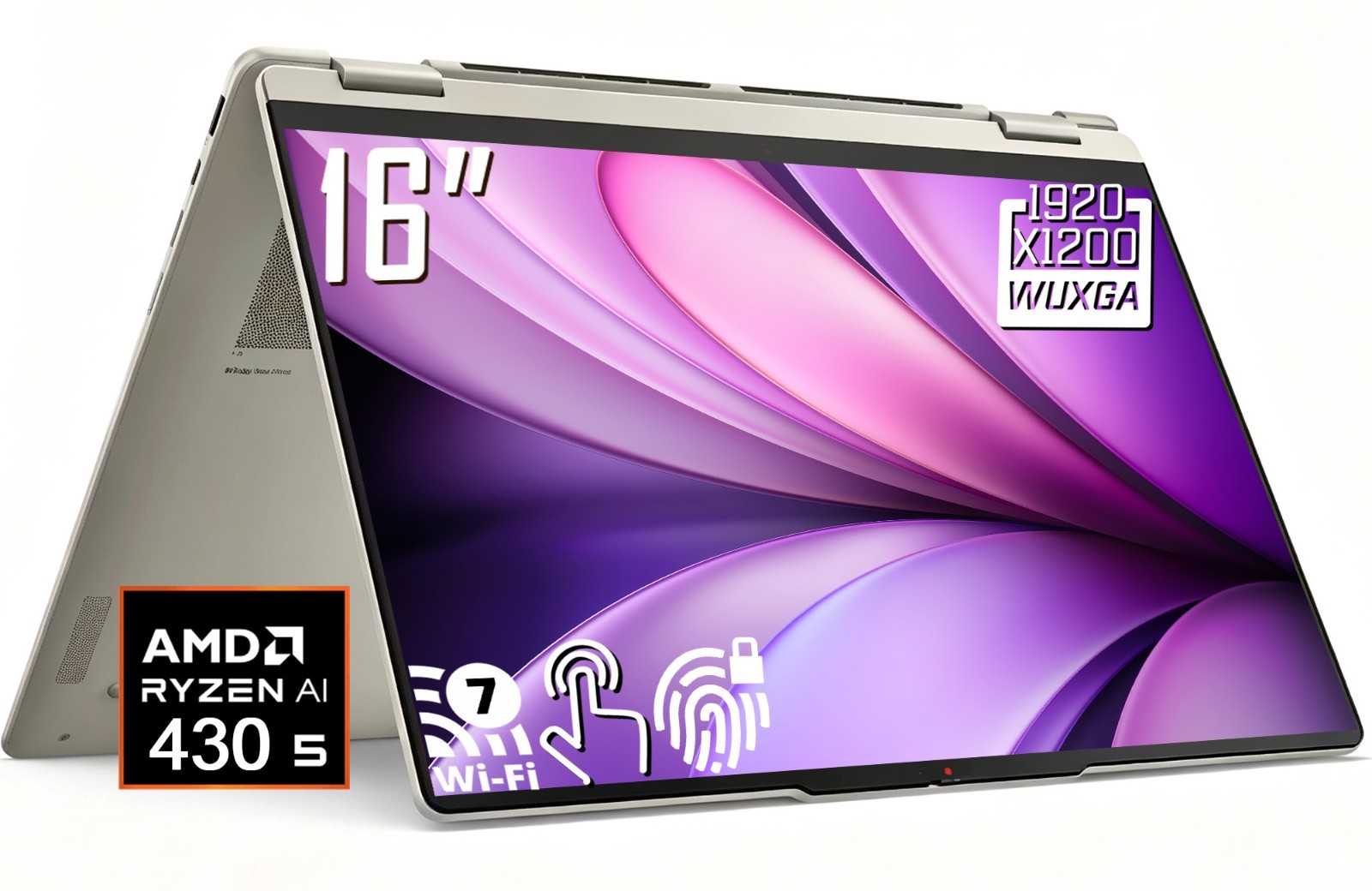 Lenovo Yoga 7a 2-in-1 16" WUXGA Touchscreen Laptop AMD Ryzen AI 5 430 2TB SSD
