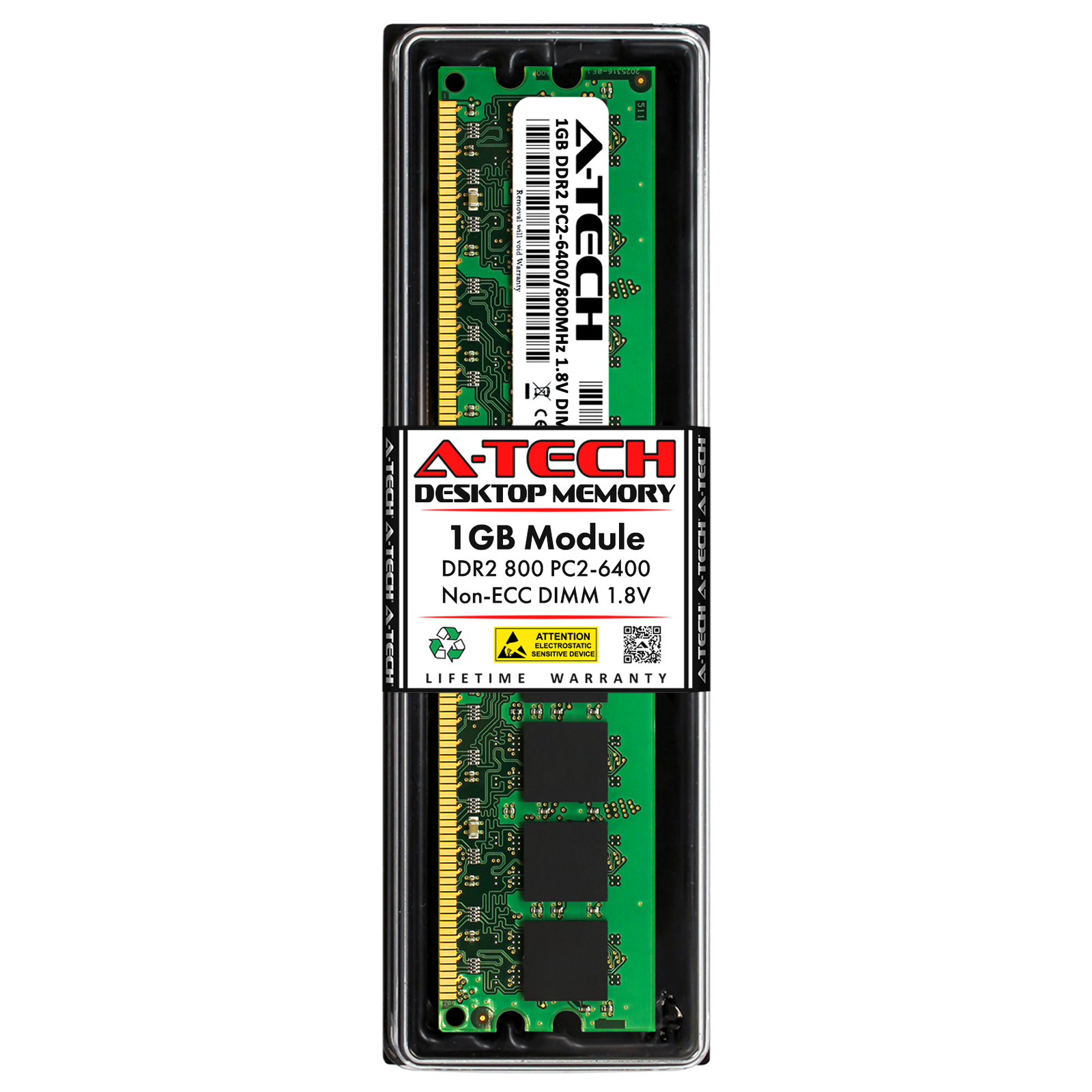 1GB DDR2 PC2-6400 DIMM (Replacement for Kingston KVR800D2N5K2/2G) Memory RAM