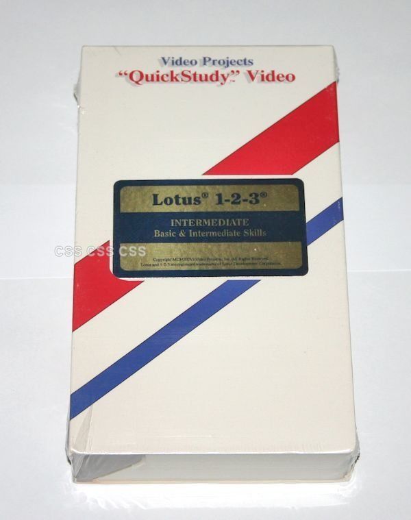 Video Projects Quick Study How to Learn Office Programs Basic Skills VHS Tape