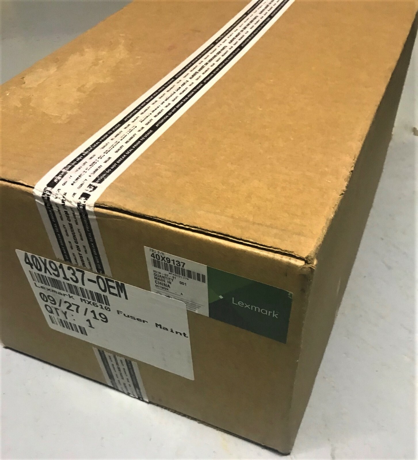 NEW GENUINE LEXMARK 40X9137 MX610 MX611 MX617 XM3150 FUSER MAINTENANCE KIT   