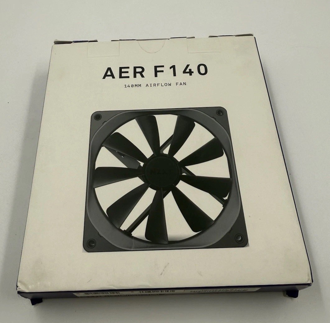 NZXT AER F 140mm Winglet Designed Fan Blades Fluid Dynamic Bearings PWM Airflow