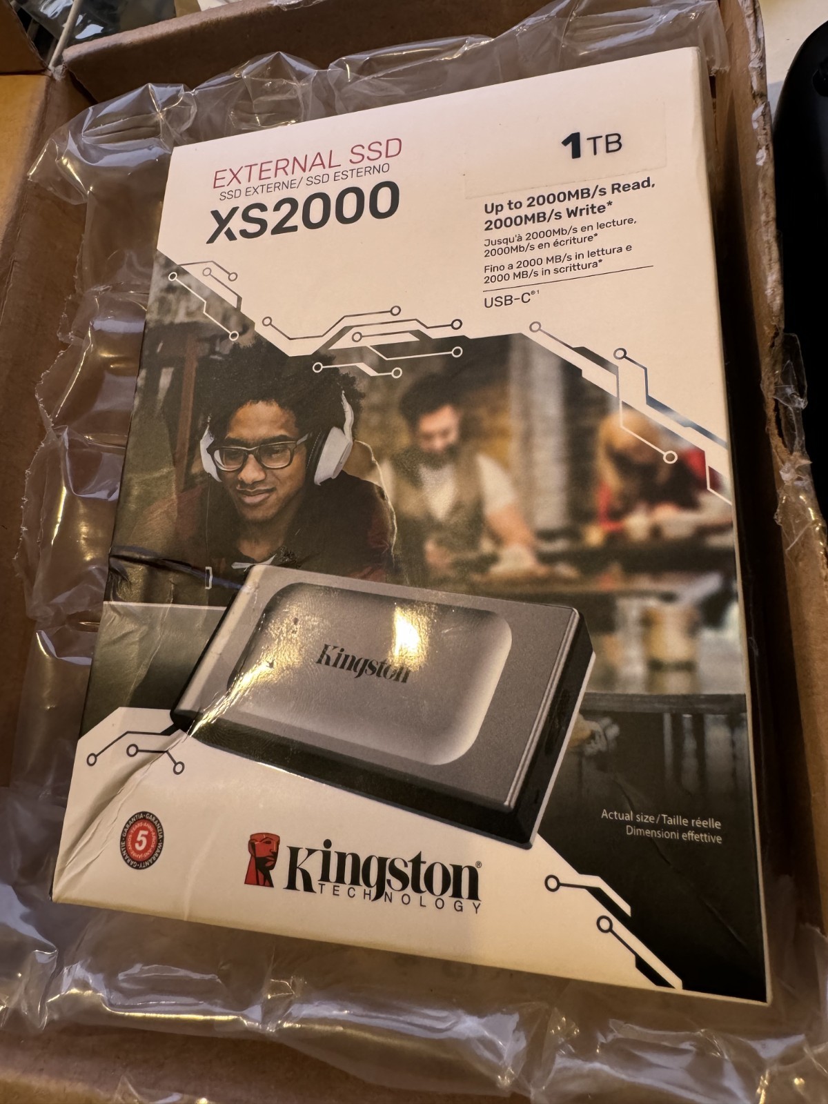 Kingston XS2000 Portable SSD 1TB USB 3.2 Gen 2x2 High Speed External Drive READ