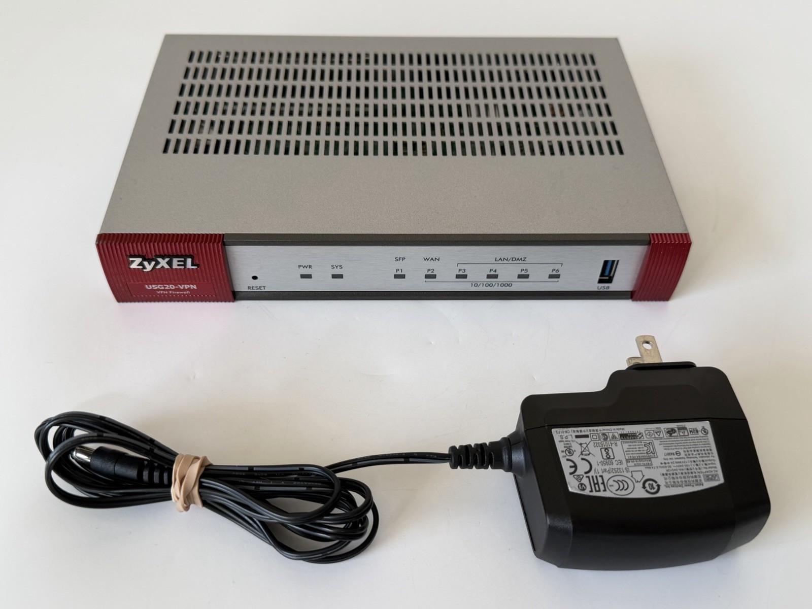 Zyxel USG20-VPN VPN Firewall with Power Adapter Works