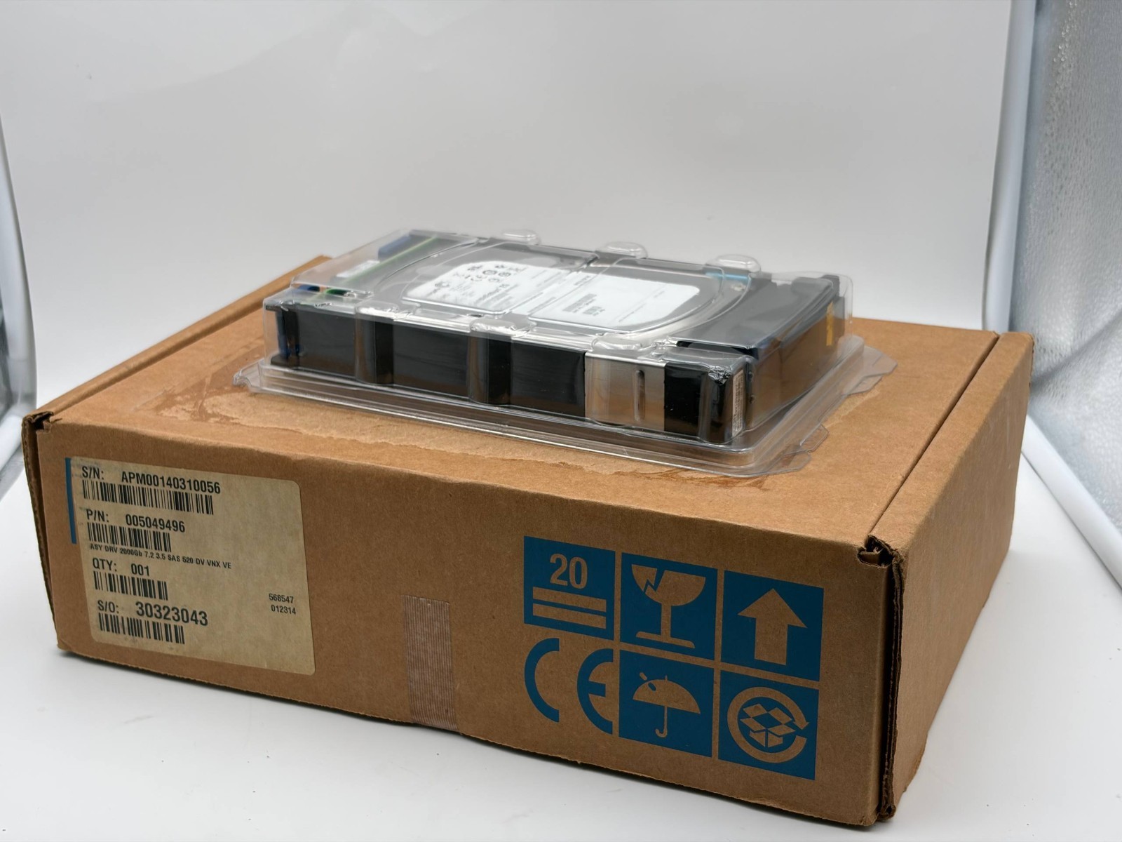 EMC 005049496 2TB 7.2K 3.5" SAS HDD Seagate ST2000NM0001 VNX Open Box