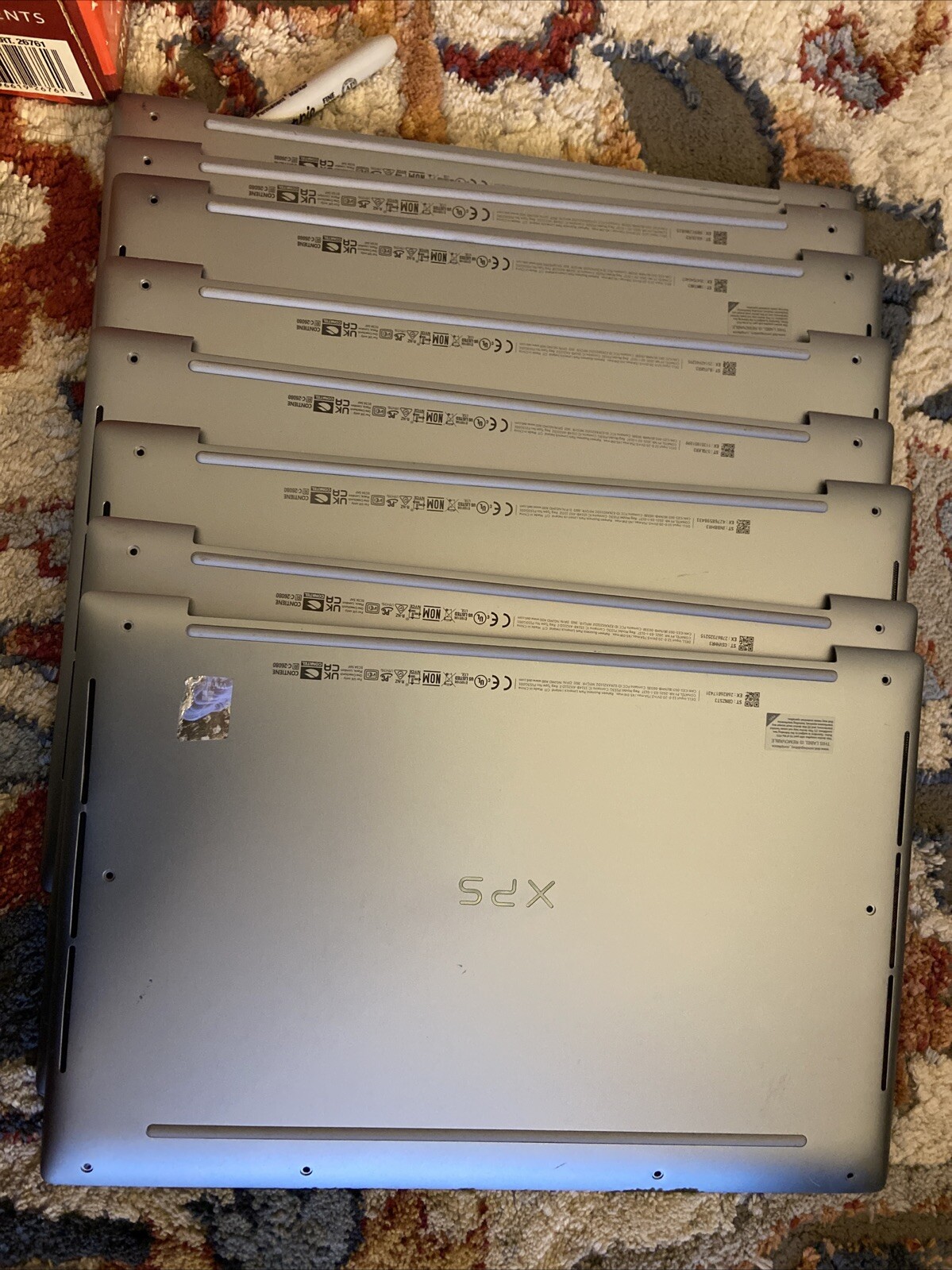5 Pcs Dell XPS 13 9315  Base Cover XJ6Y4 0y9pfc Y9pfc Bottom Case B89