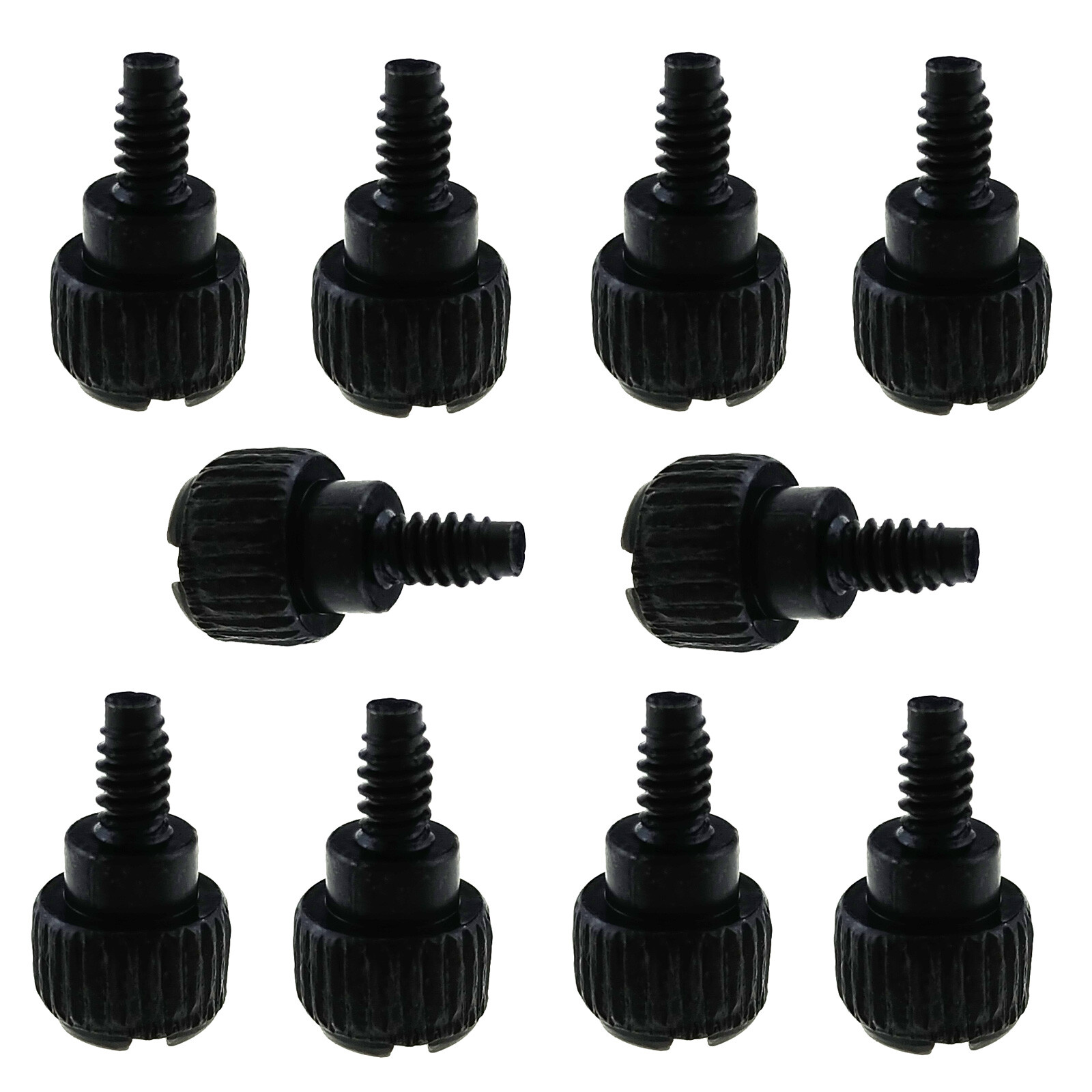 10pcs 6-32 x6mm Metal Steel Thumb Screws for Desktop Computer Case Chassis Cover