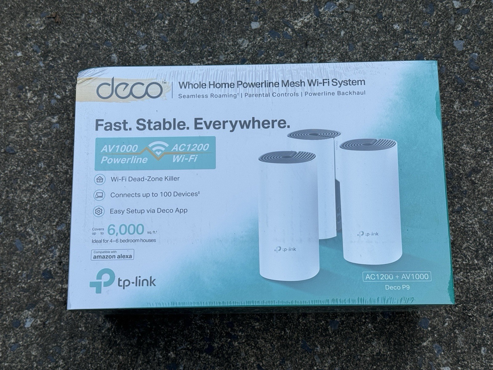 TP-Link Deco P9 AC1200 AV1000 Powerline Mesh WiFi System Brand New Sealed Unit