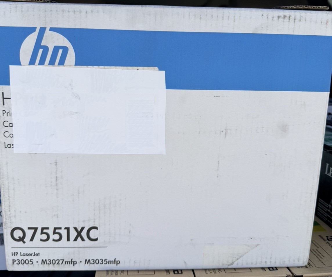 HP Q7551XC Black Toner Cartridge Sealed Box NEW Genuine