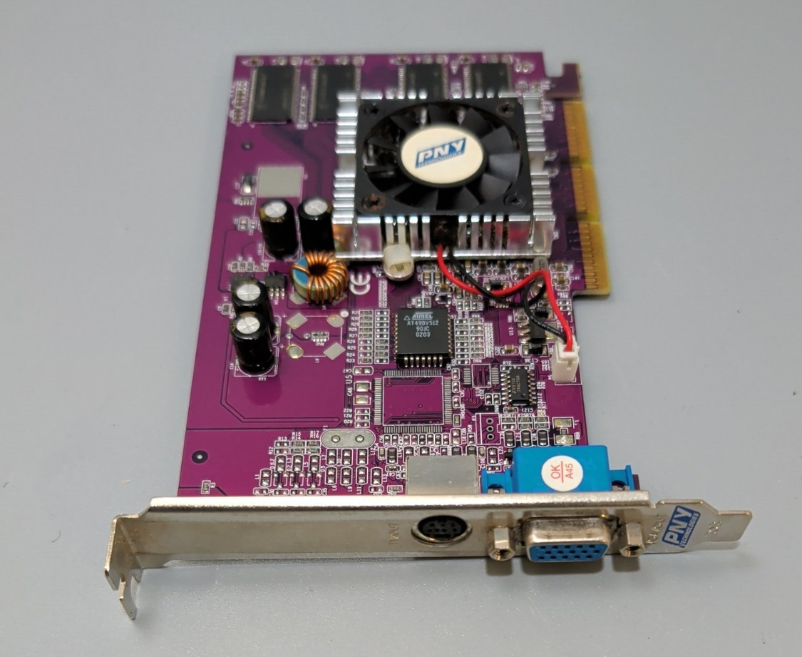 PNY GF4MX420AGP Video Card VCG4MX42APB /VGA-OUT 70AT902009105