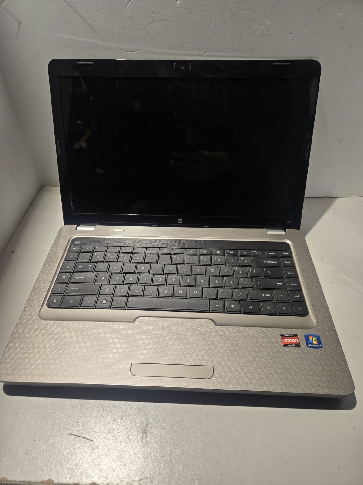 HP G62-367DX Laptop AMD NO HD/OS/POWER/BATT 