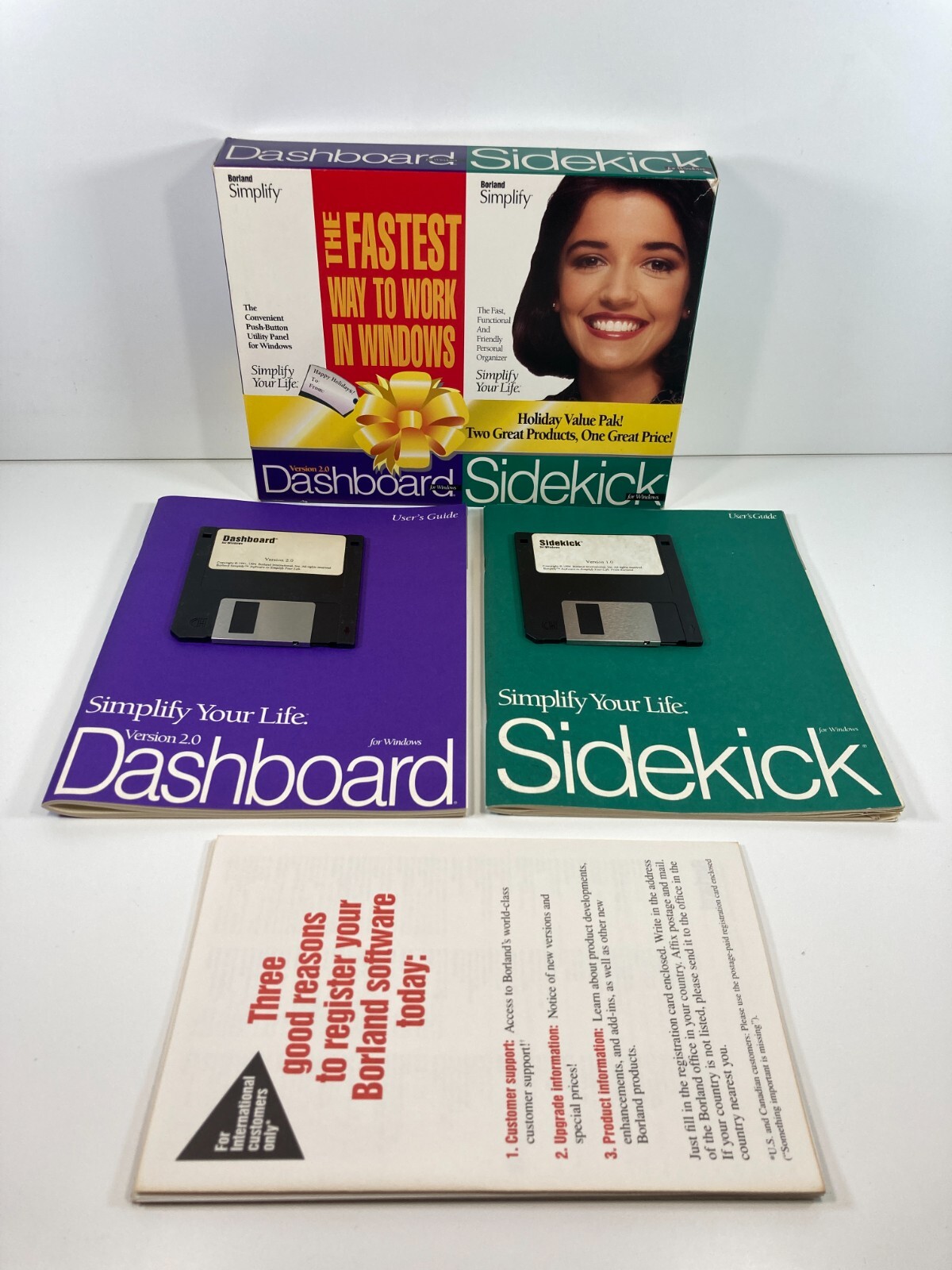 PC Big Box Borland Simplify Dashboard 2.0 & Sidekick for Windows