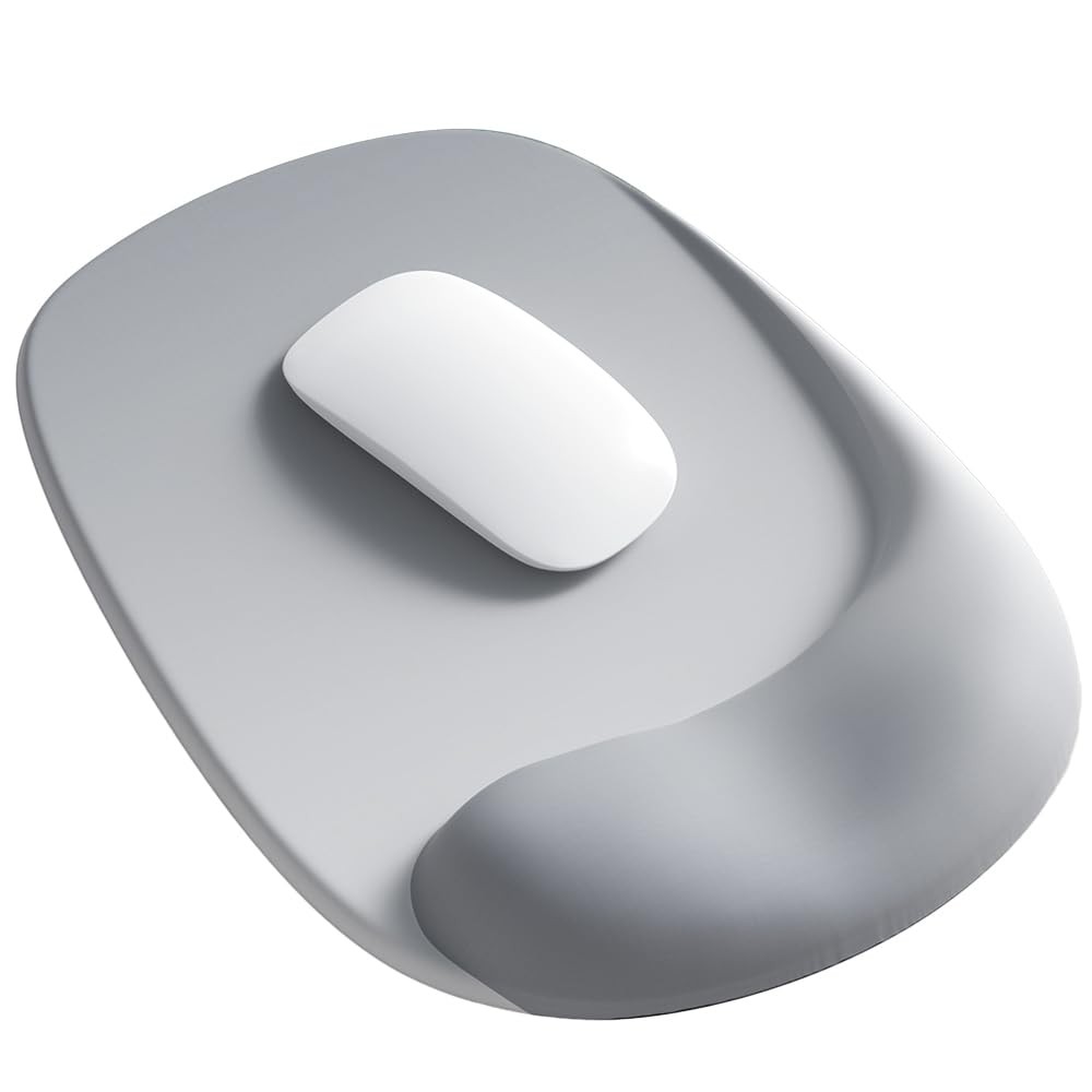 ErgoEase Ergonomic Mouse Pad with Gel Wrist Support  Premium Lycra Fabric, No...