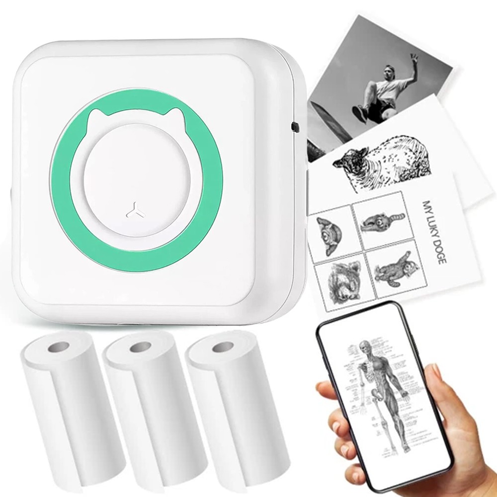 Mini Thermal Photo Printer - Portable Pocket Sticker Printers All cell phone