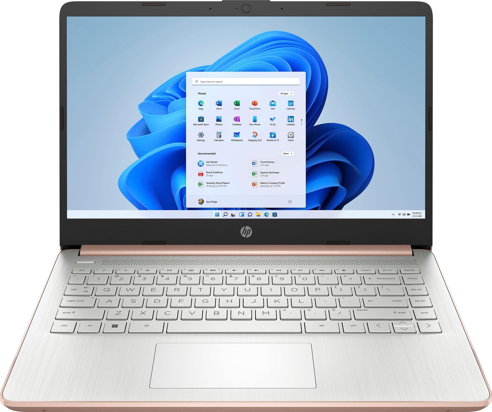 HP - 14 in - Intel Celeron - 4GB Memory - 64GB eMMC - Rose Gold W11