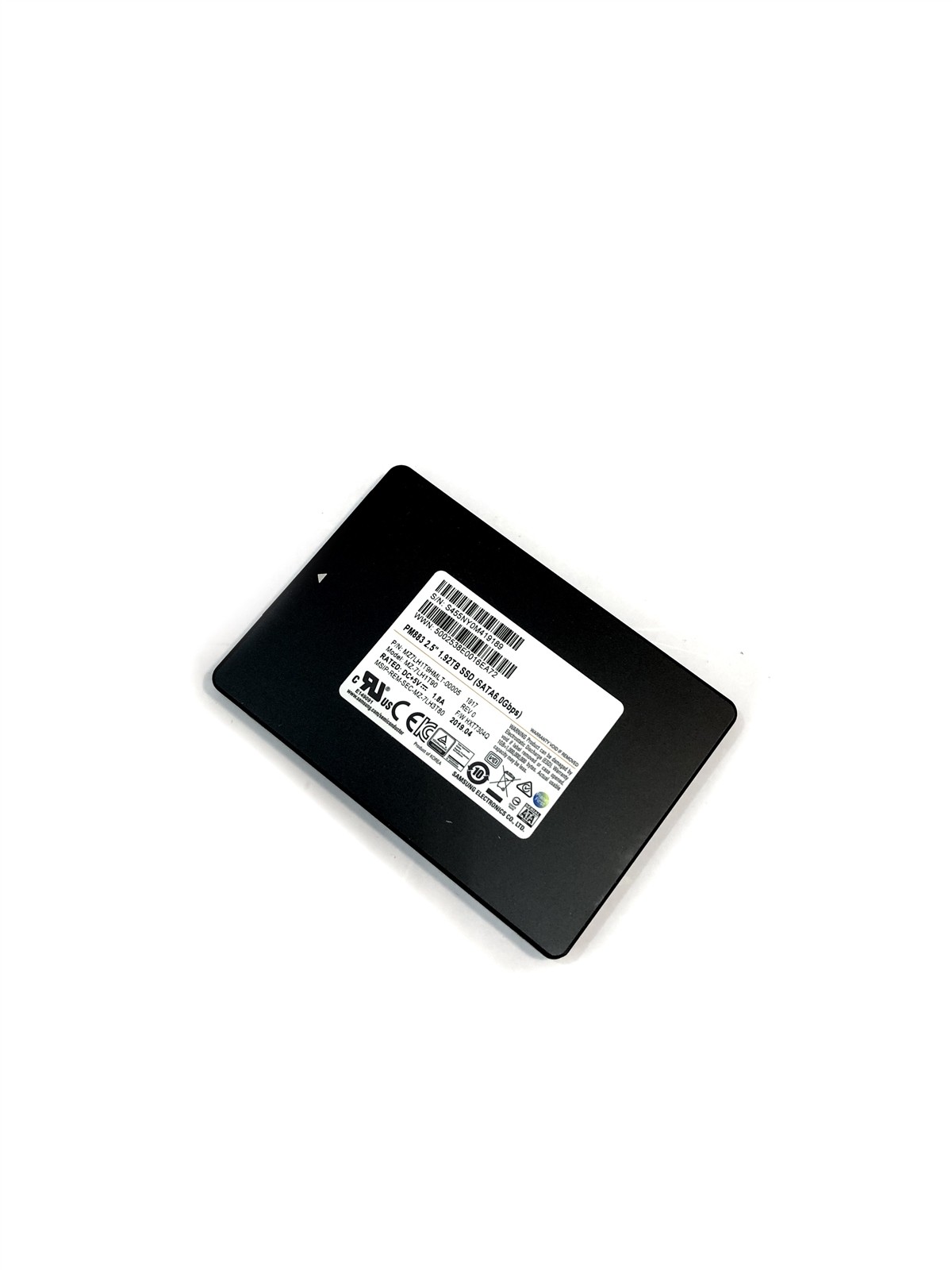 Samsung PM883 2.5" 1.92TB Solid State Drive SATA 6Gbps MZ-7LH1T90