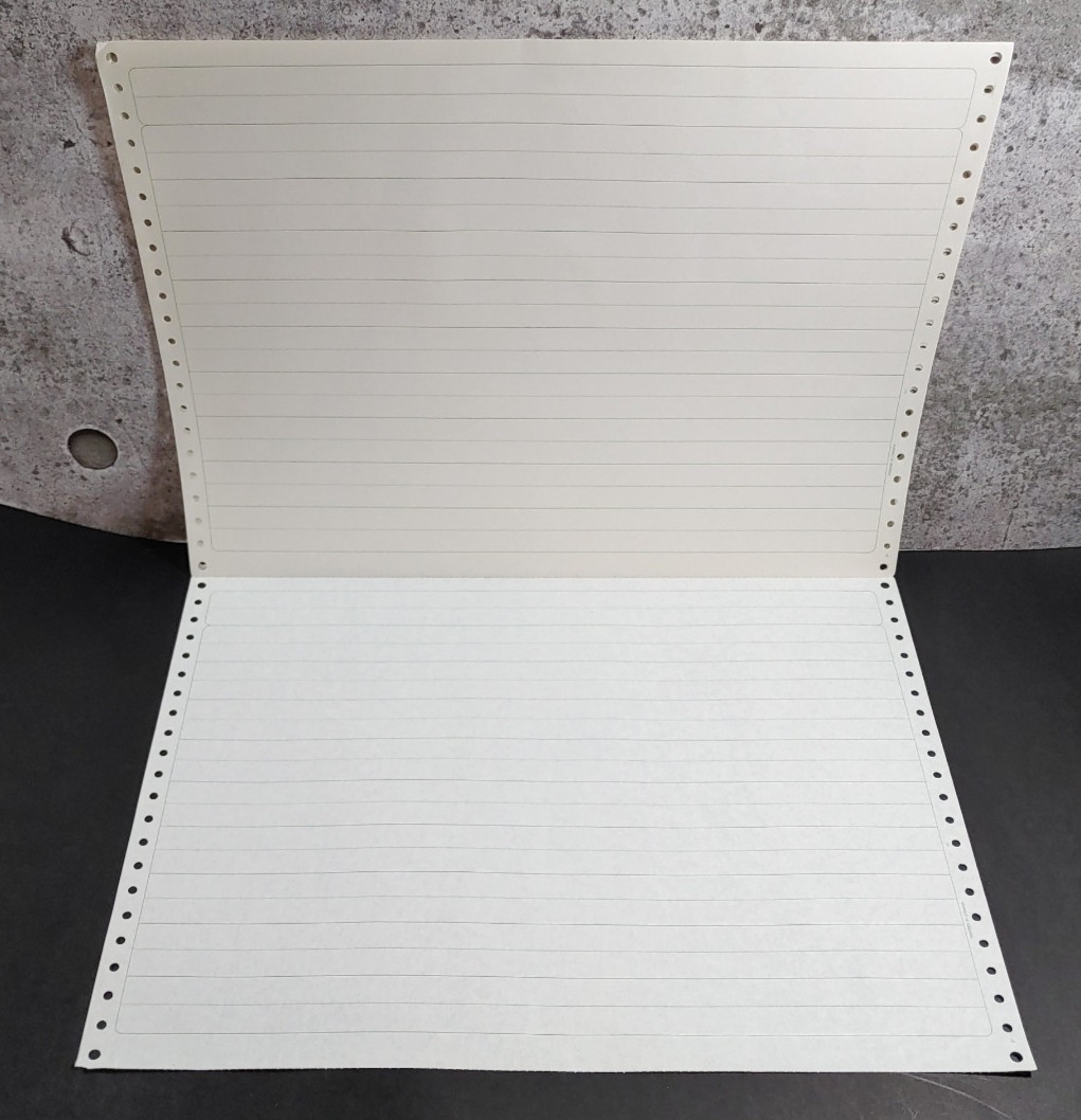 Vtg Dot Matrix Printer Continuous Feed Paper 50-Count 14 7/8" x 11" Business NOS