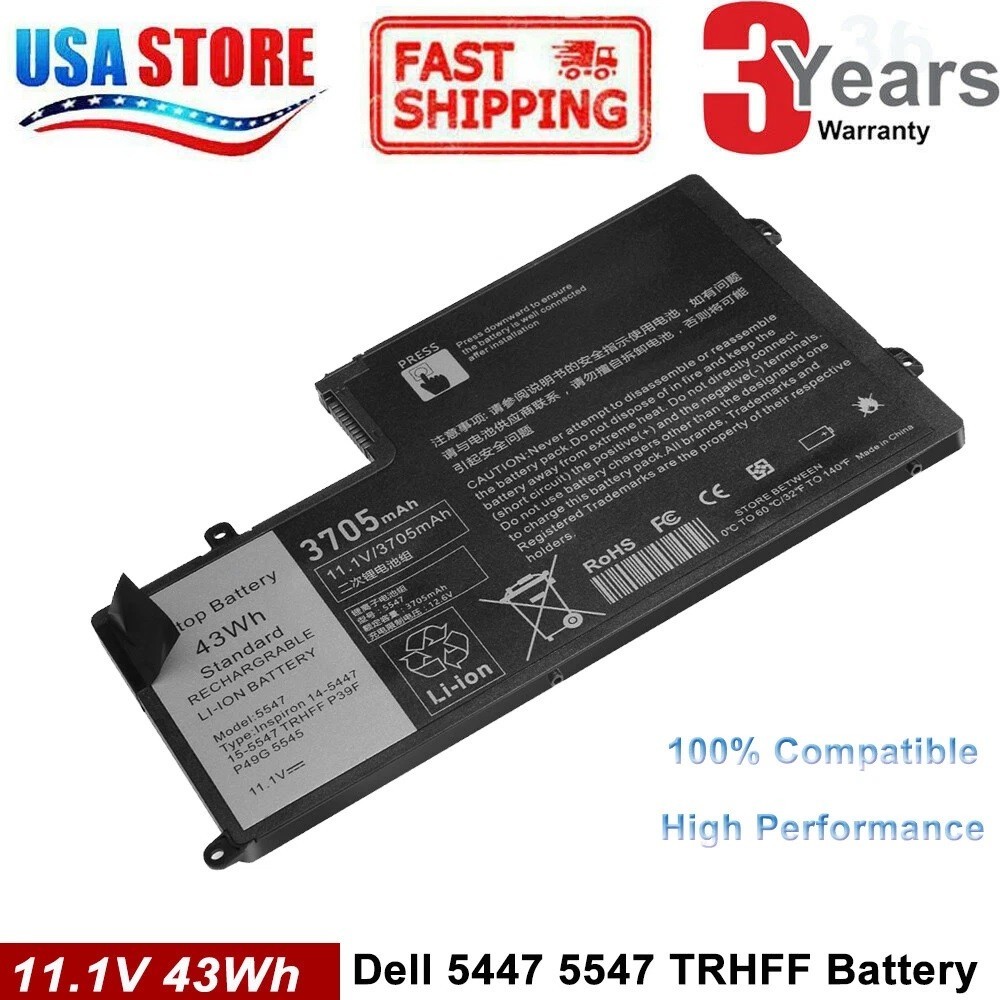 New Battery For Dell Inspiron 15-5547 5545 5548 Latitude 3450 3550 TRHFF 1V2F6
