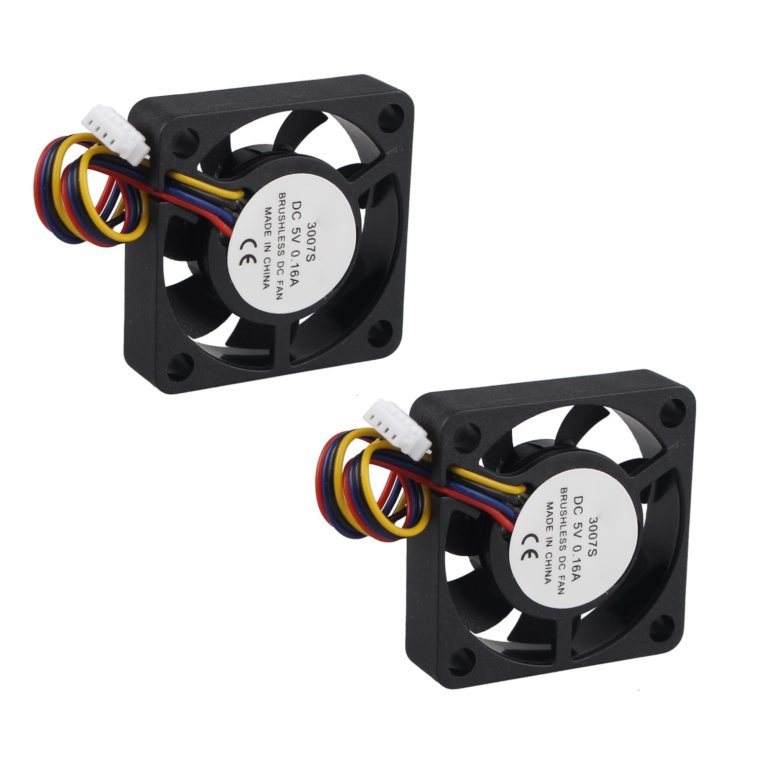 2PCS 3007 PWM Cooling Fan 30X30X7Mm Speed Adjustment Heatsink Cooler