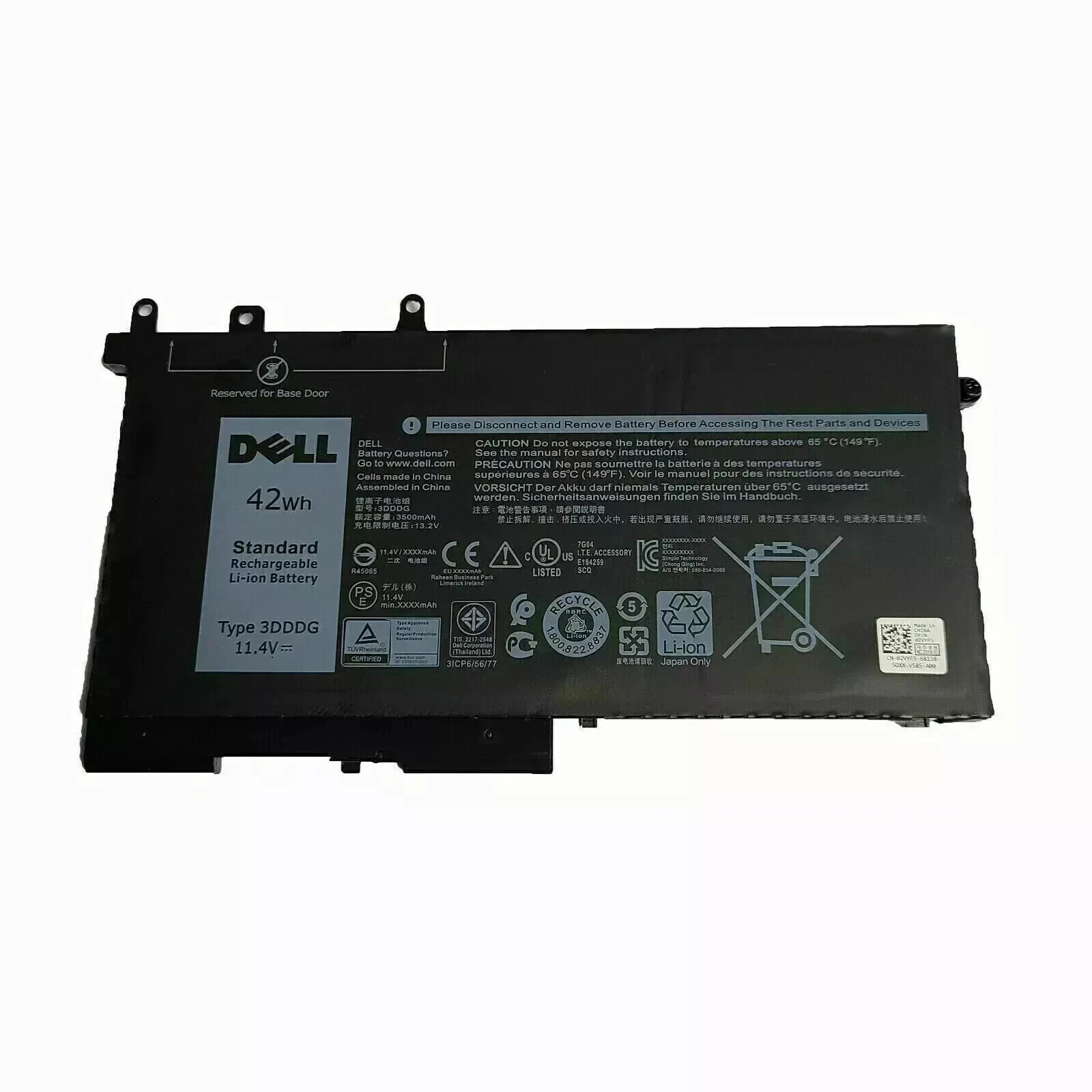 Genuine 3DDDG Battery FOR DELL Latitude 15 3520 E5280 E5580 D4CMT 83XPC O3VC9Y