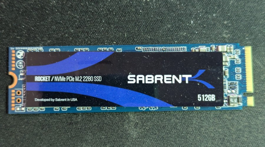 Sabrent 512GB Rocket NVMe PCIe M.2 2280 Internal SSD (SB-ROCKET-512) USED