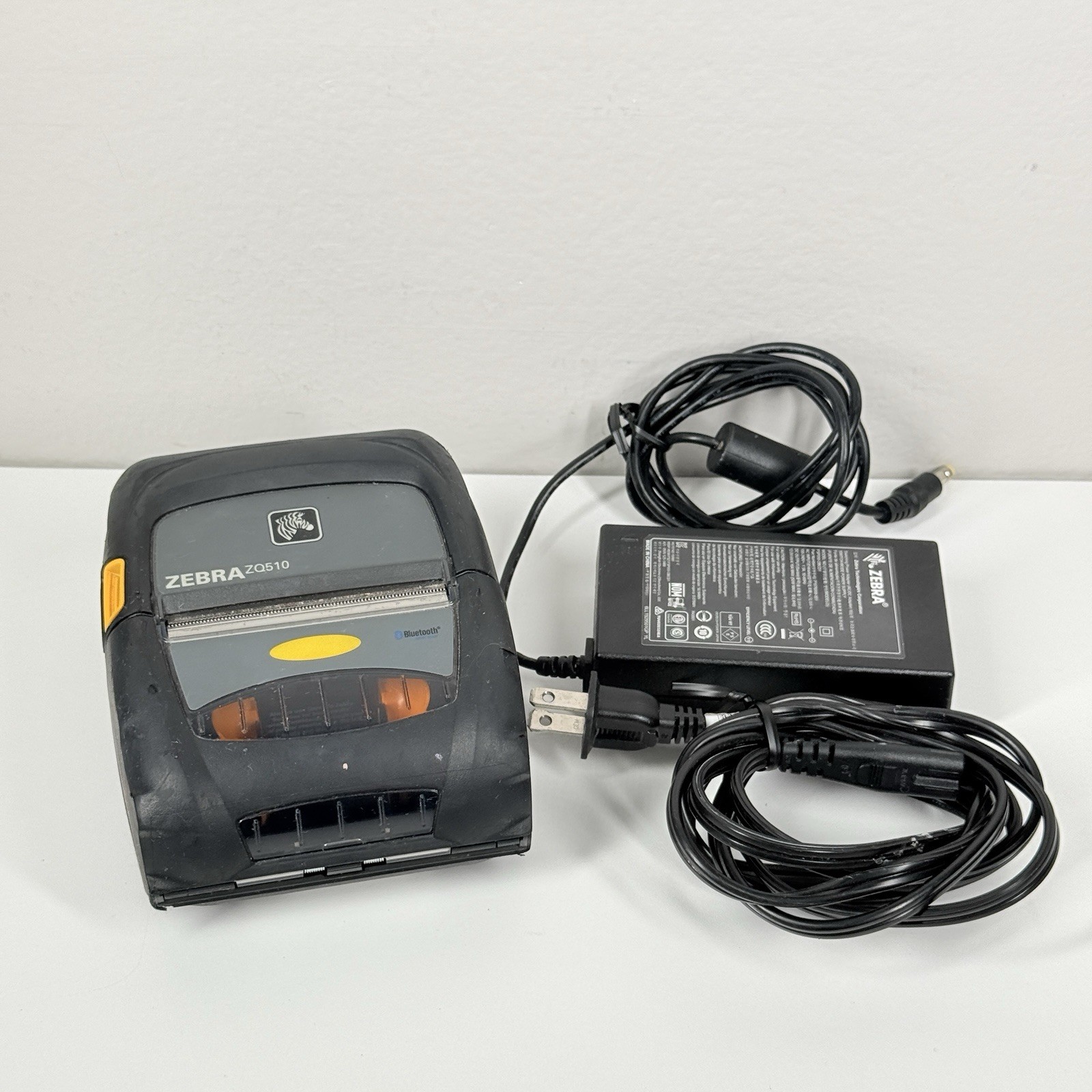 Zebra ZQ510 Mobile Label Printer Bluetooth WiFi With Battery AC Adapter Read