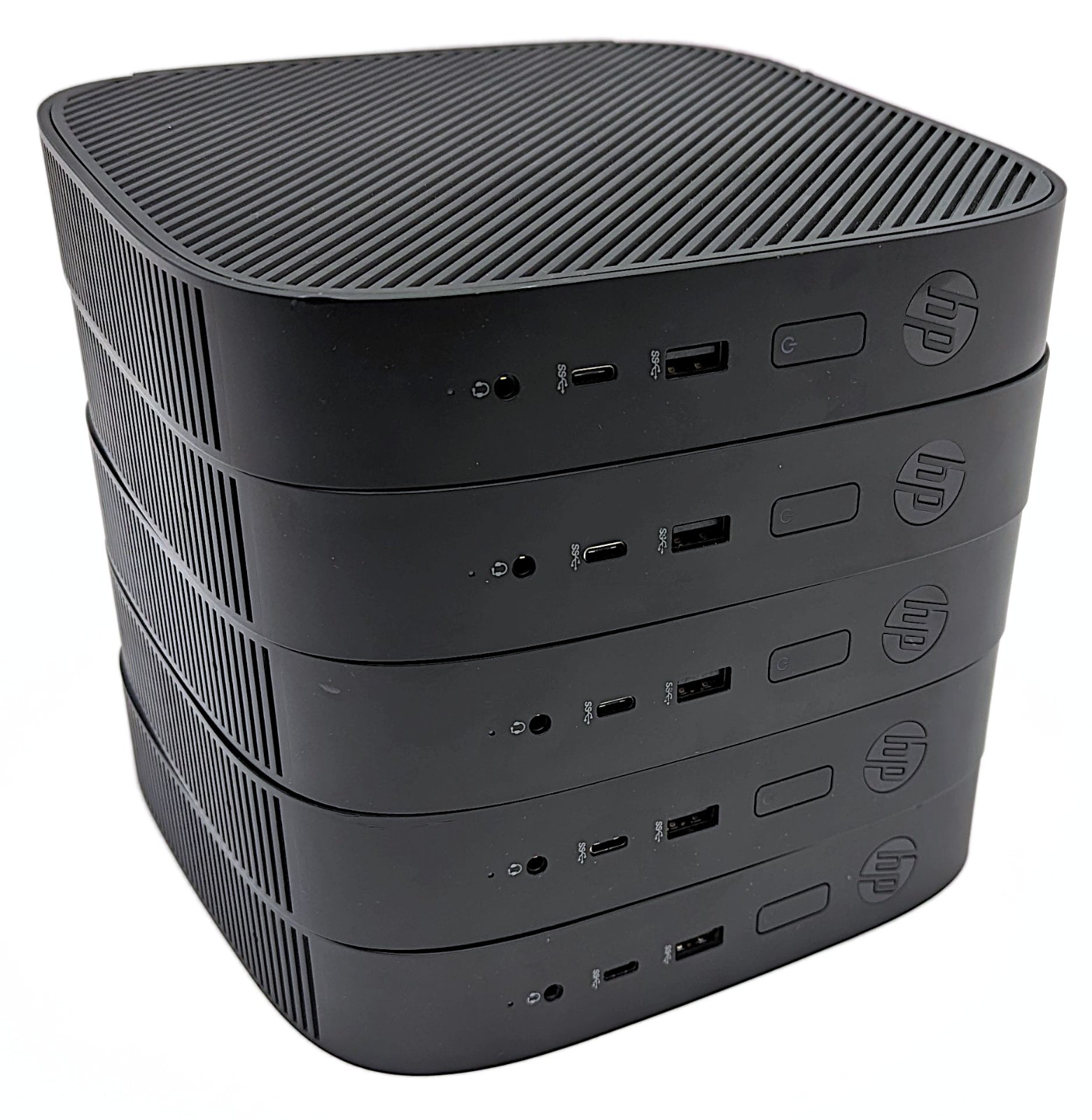 Lot of 5 HP t530 Thin Client AMD GX-215JJ 1.50GHz 4GB RAM 8GB M.2 - No OS/No ACs