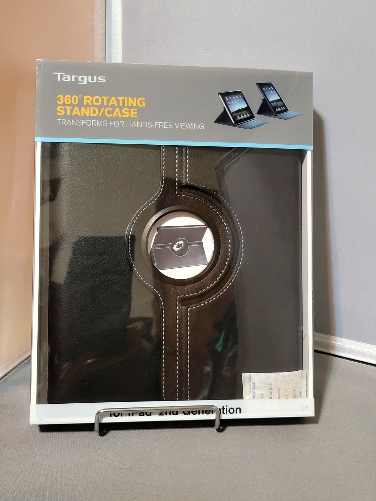 Targus Versavu 360 Rotating Stand/Case For iPad 2nd Gen, Black ( Brand New )