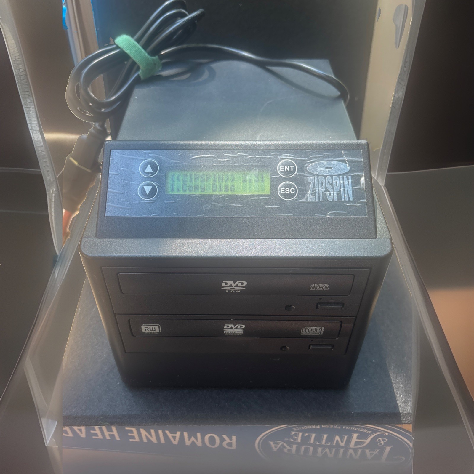 ZipSpin D121-L CD DVD R/RW Disc Duplicator Copier Recorder Burner System TESTED