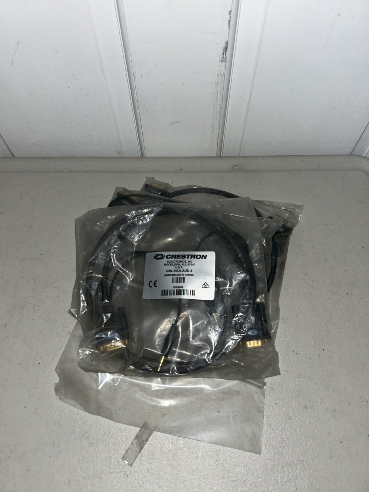 Lot of 3 Crestron CBL-VGA-AUD-3 Computer VGA Interface Cable w/Audio 3 ft, 3Pk