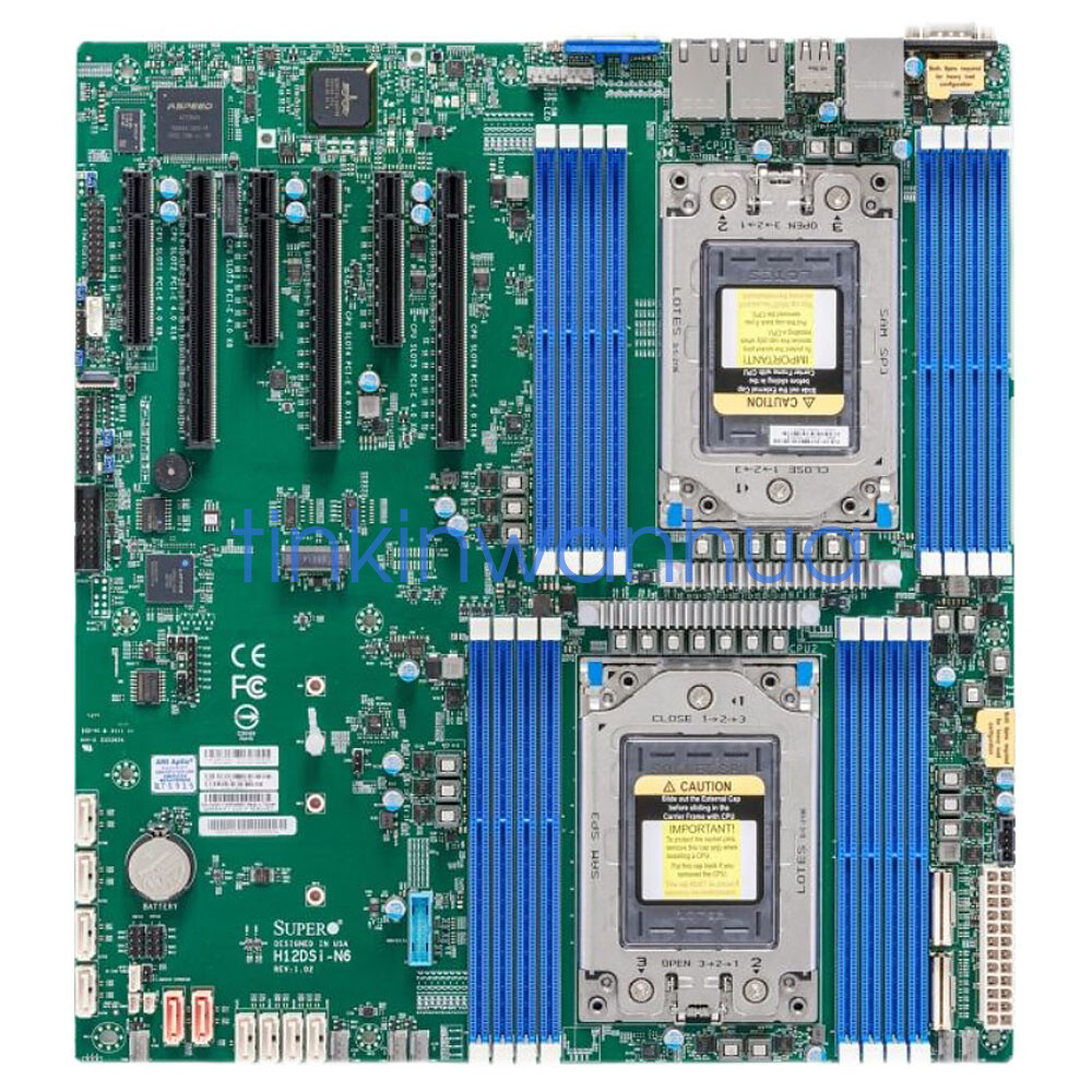 For Supermicro H12DSi-N6 Motherboard Support Dual AMD EPYC 7002/7003 Series