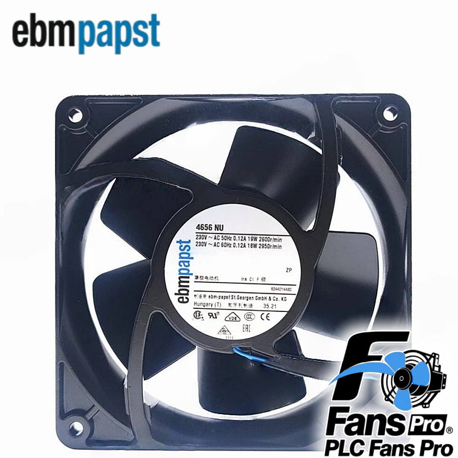 1PCS New Ebmpapst 4656NU 230V 2-Wire 0.12A Waterproof Cooling Fan  Fast Ship