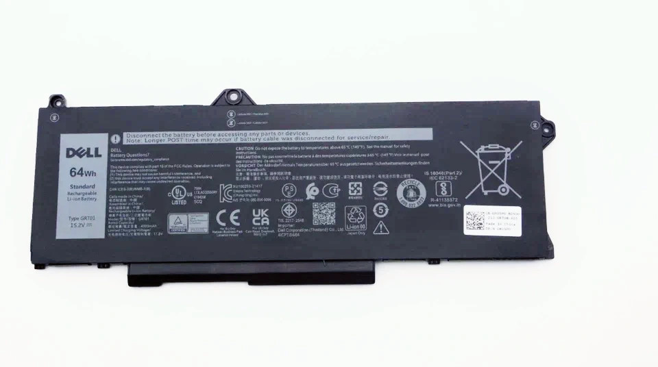Genuine 15.2V 64Wh GRT01 Battery For Dell Precision 3581 3470 3571 Latitude 5531